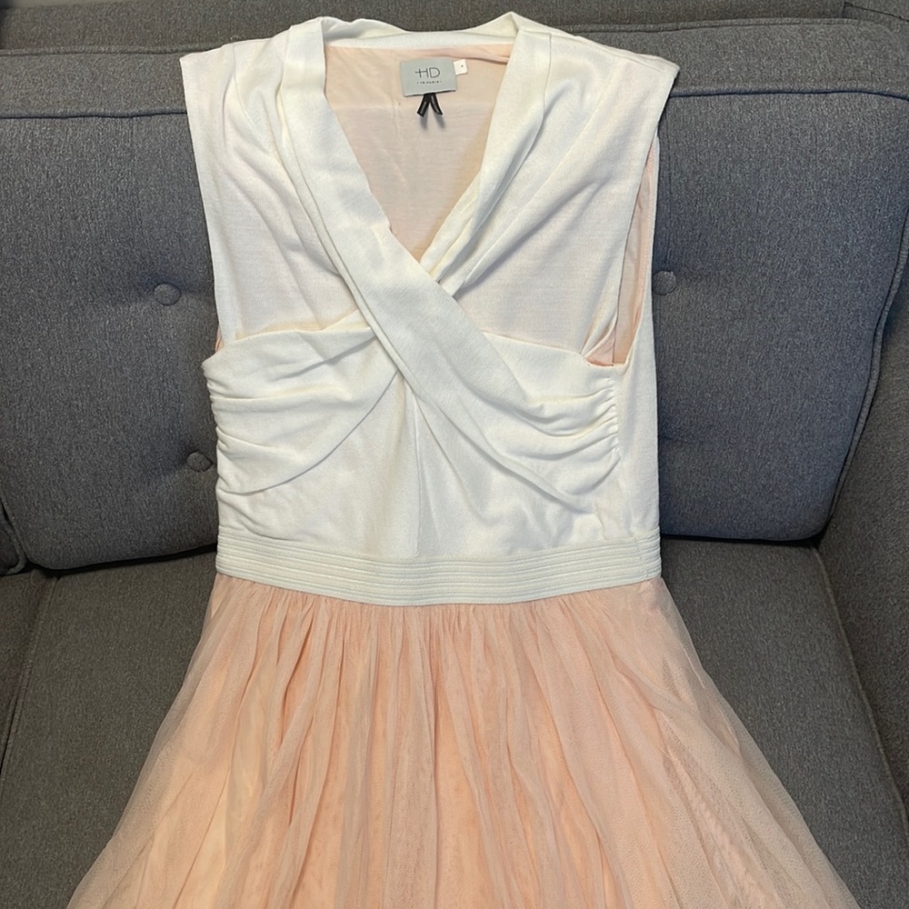 HD in Paris twist front dress (Anthropologie)